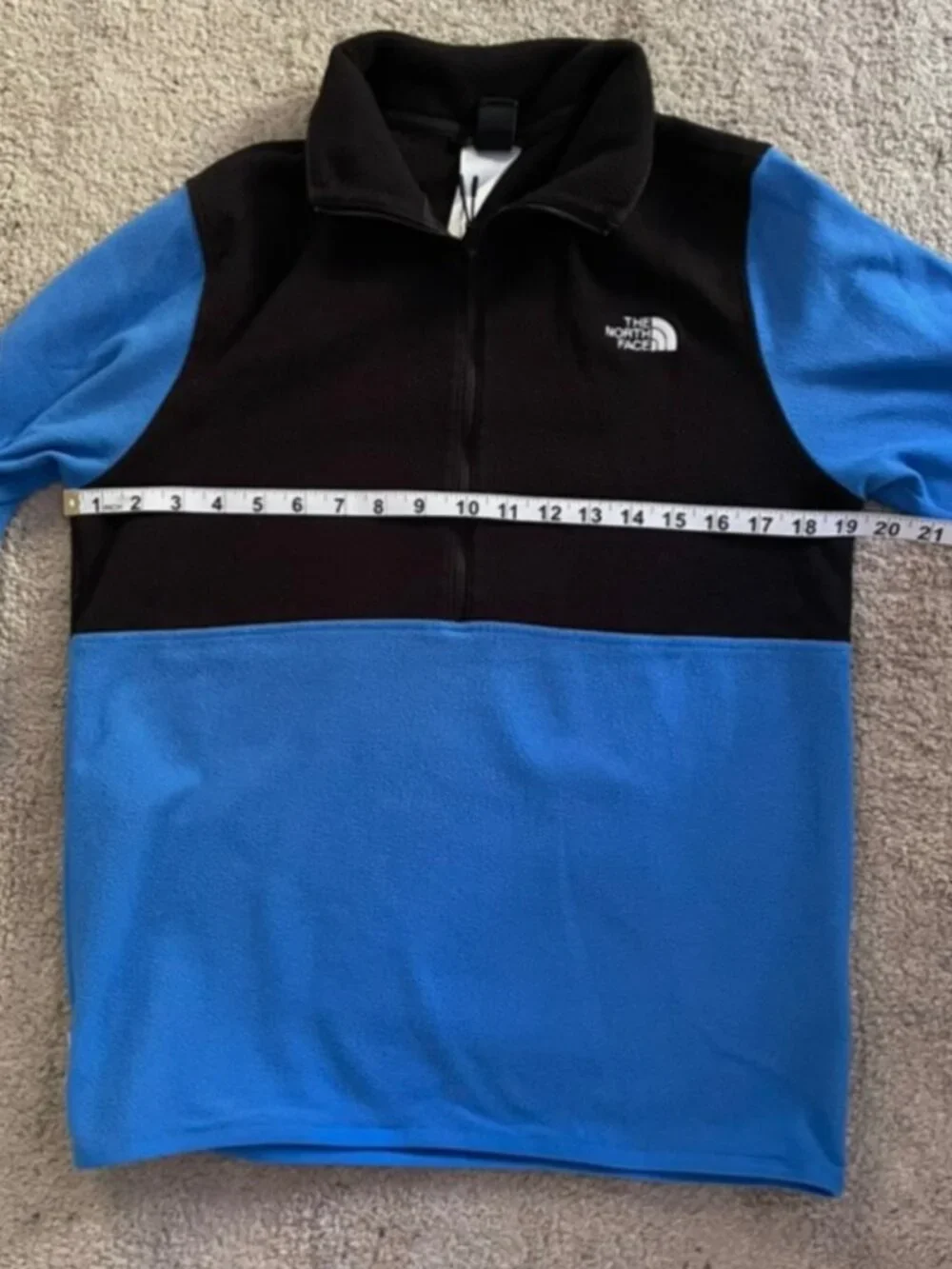 The North Face Alpine Polartec Half Zip Mens Fleece Pullover Small Like New TNF